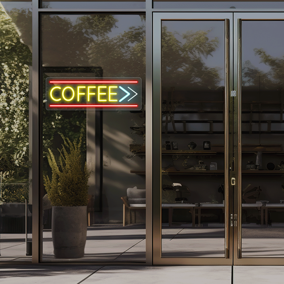 Coffee With Arrow Animated Neon Sign image 8