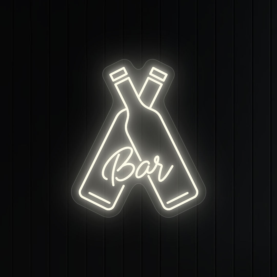 Beer Bottles With Bar Neon Sign image 9