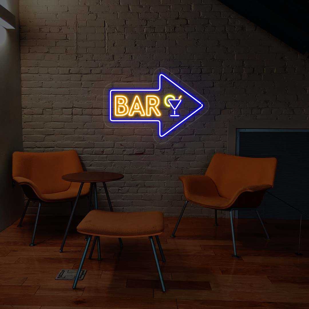 Bar Arrow Neon Sign image 0
