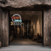 Open 24 Hrs Animated Sign image 0