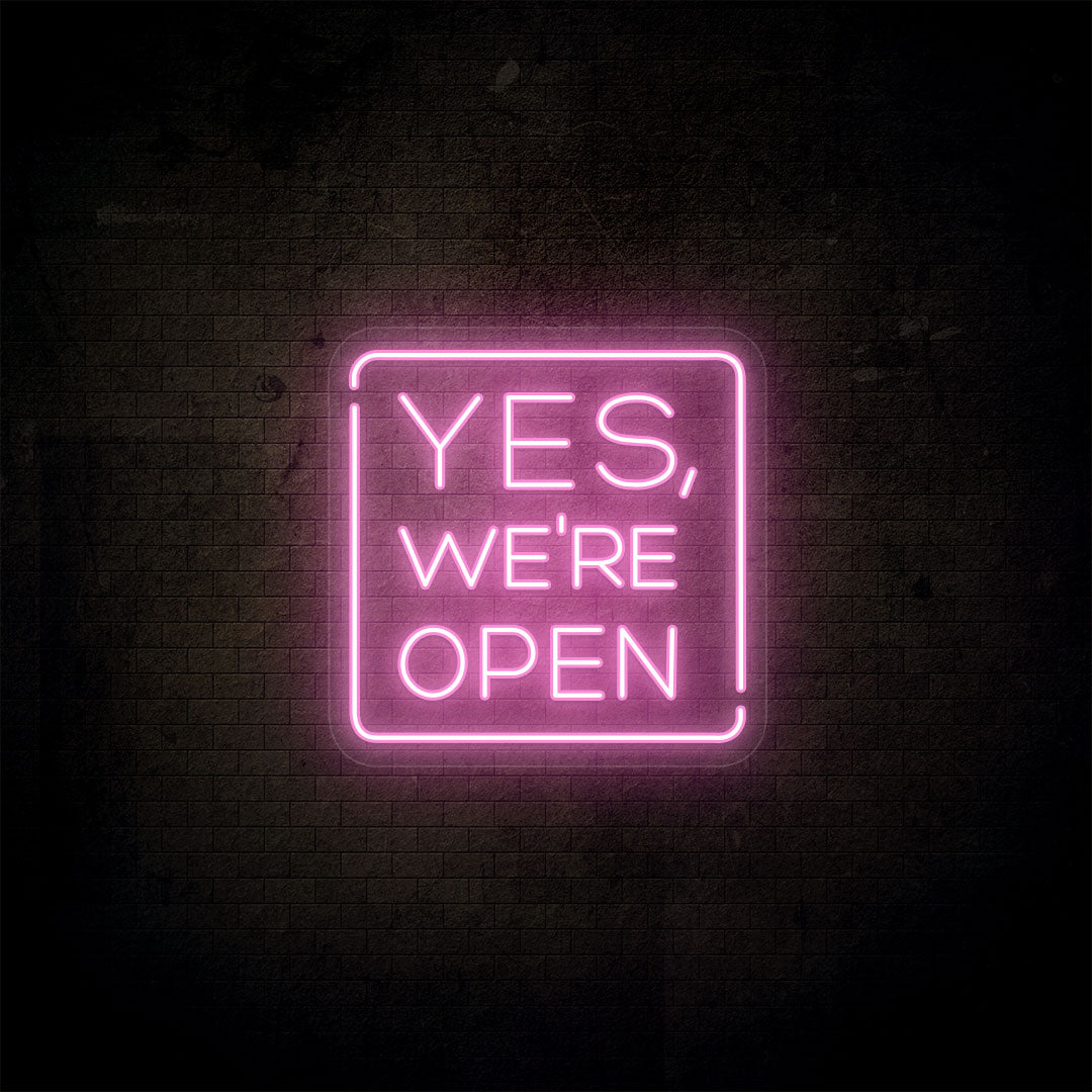 Yes, We're Open Neon Sign image 3