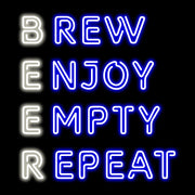 Brew Enjoy Empty Repeat Neon Sign image 0