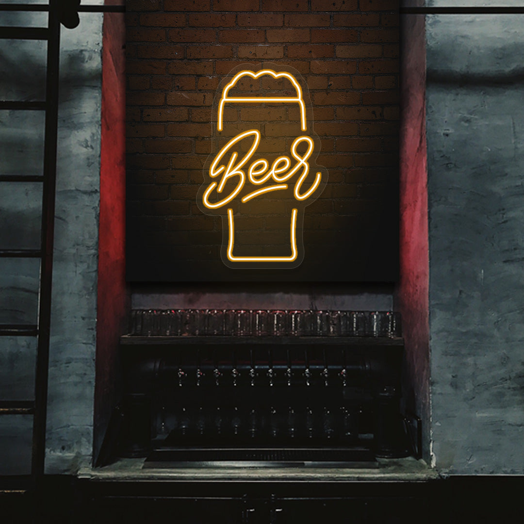 Beer Glass Neon Sign image 1