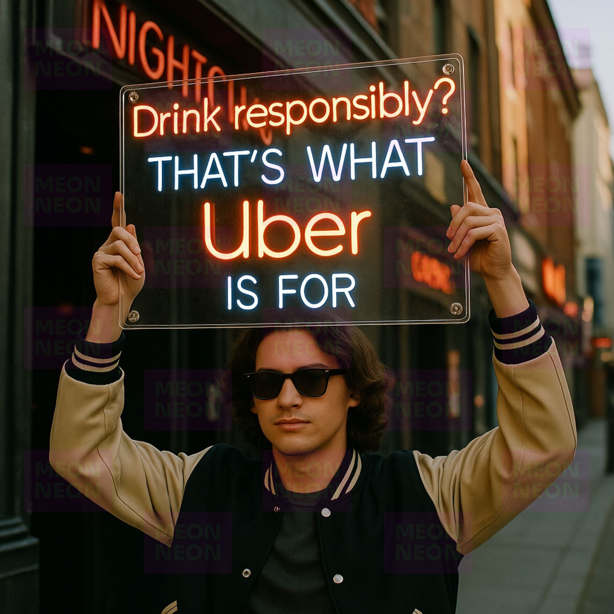 Drink Responsibly? That's What Uber Is For - LED Neon Sign