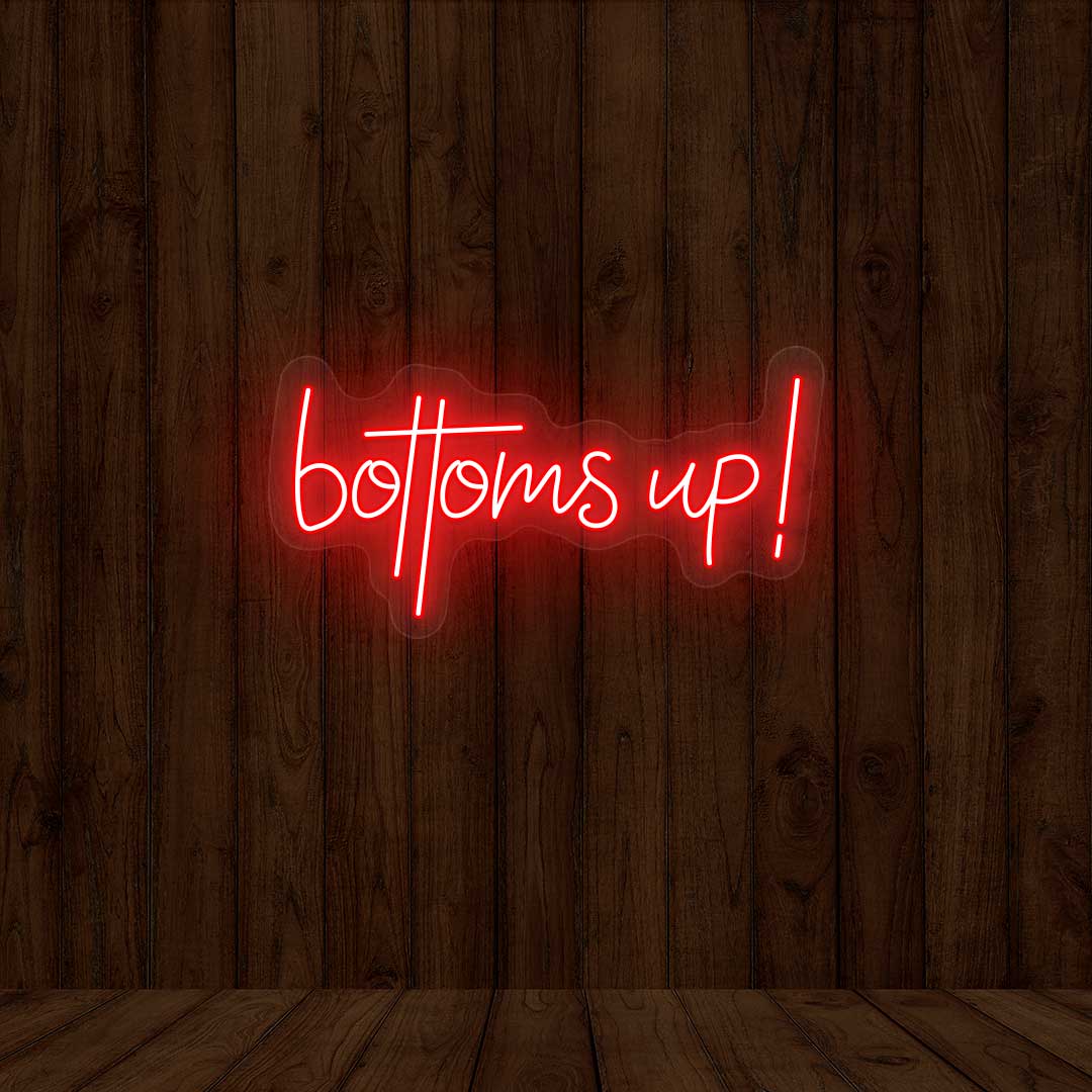 Bottoms Up Neon Sign image 0