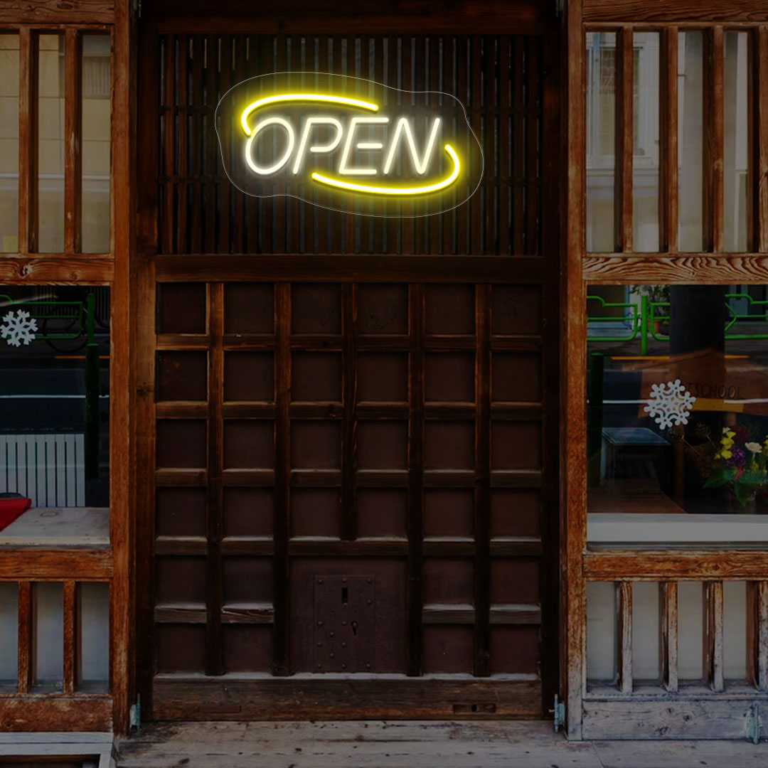 Open Sign Oval Shape image 3