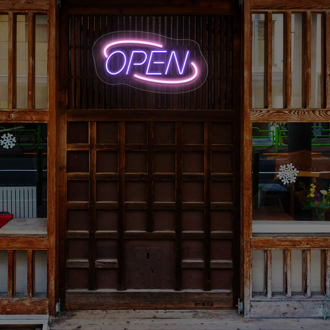 Open Sign Oval Shape image 1