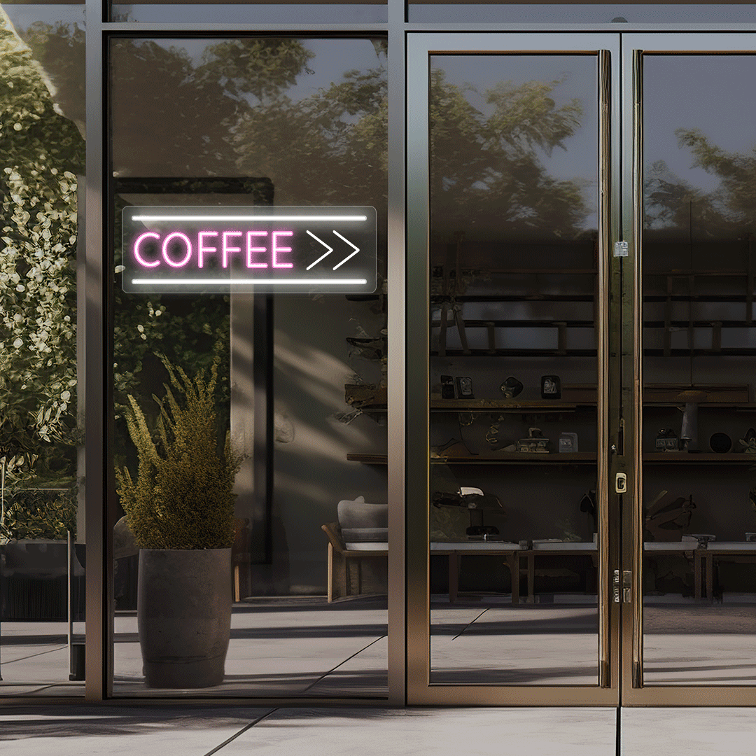 Coffee With Arrow Animated Neon Sign image 5