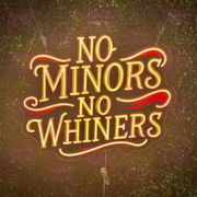No Minors No Whiners LED Neon Sign - Tattoo Shop Rules - Yellow and Red Lettering - Professional Boundaries