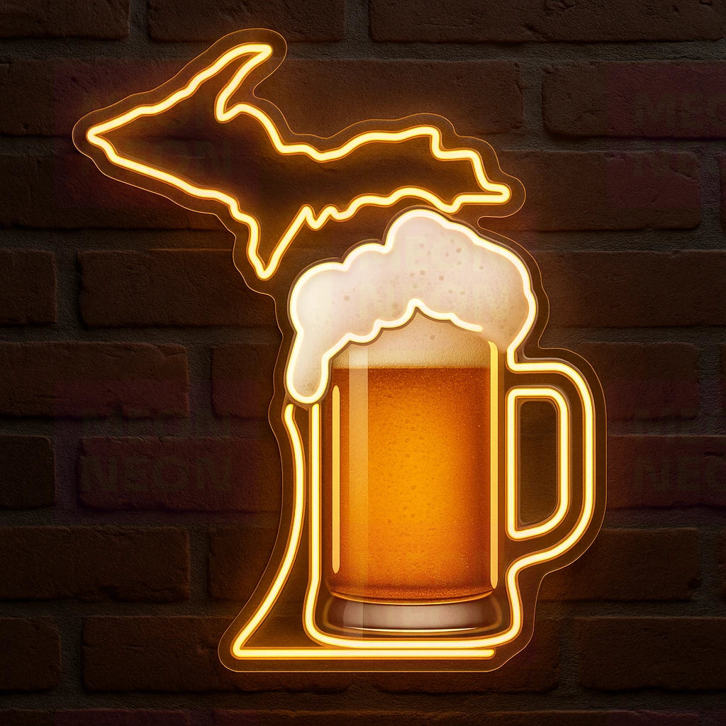 Mitten Brews LED Neon Sign