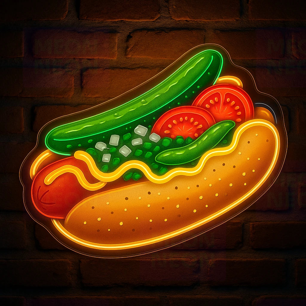 Chicago Hot Dog LED Neon Sign