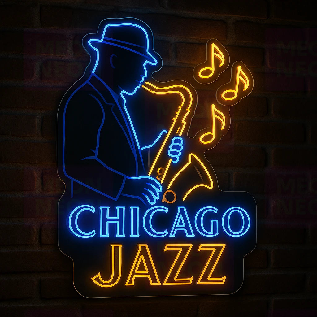 Chicago Jazz Club LED Neon Sign