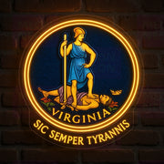 Virginia State Seal LED Neon Sign