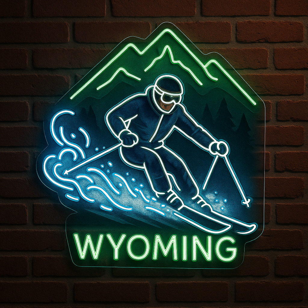 Jackson Hole Ski LED Neon Sign