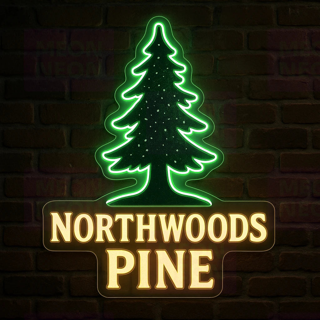 Northwoods Pine LED Neon Sign