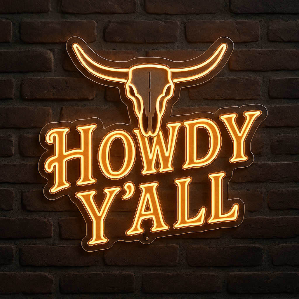 Howdy Y'all Arizona LED Neon Sign