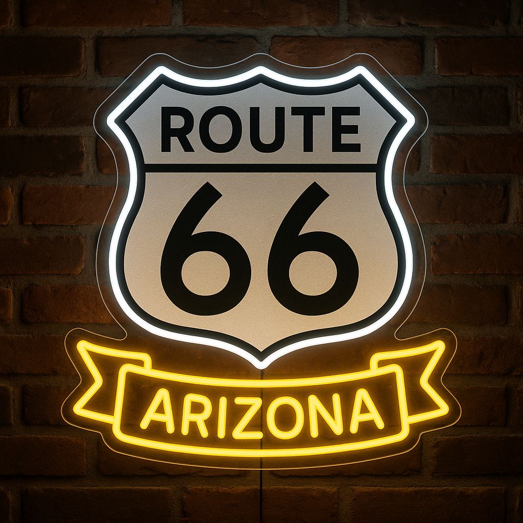Route 66 Arizona LED Neon Sign
