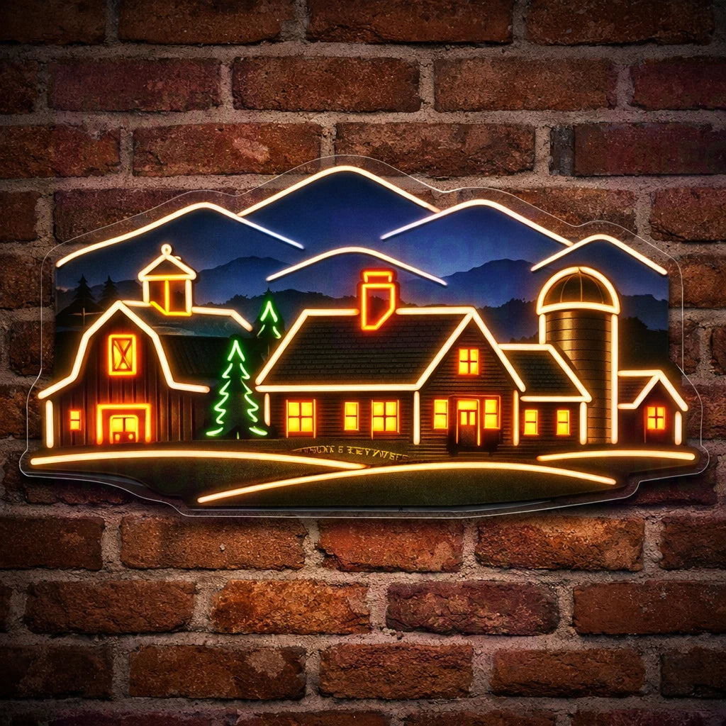Vermont Farmhouse LED Neon Sign
