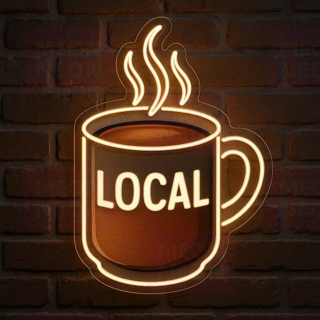 Local Diner Coffee LED Neon Sign