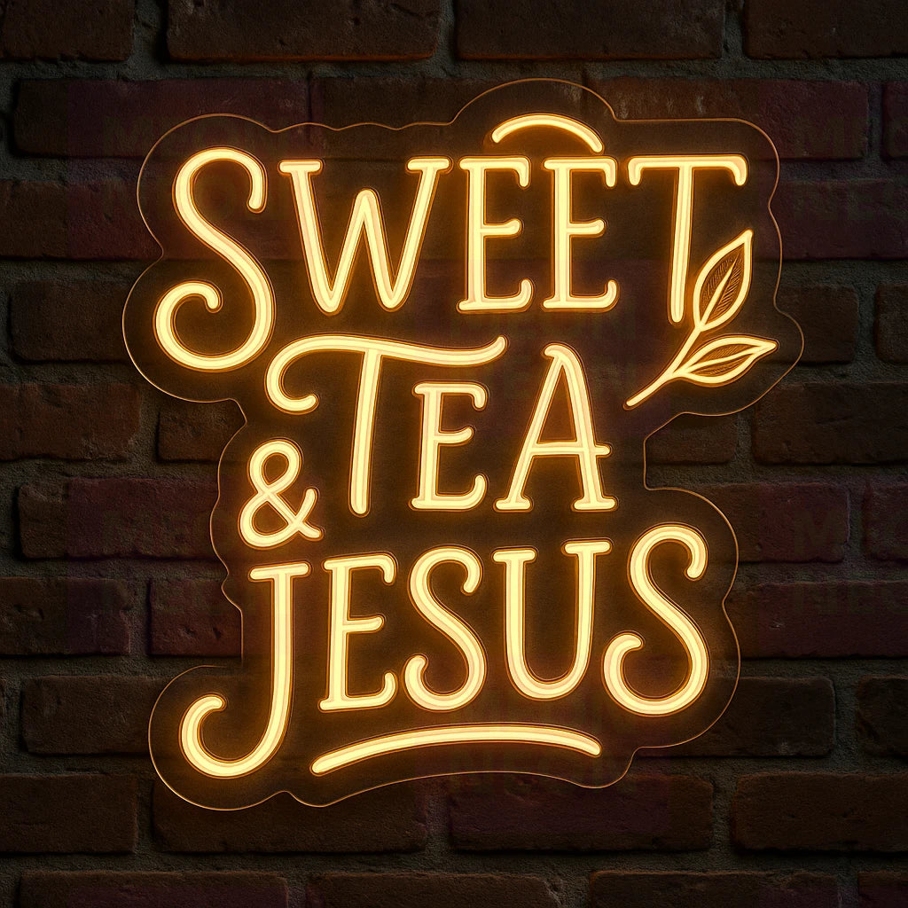 Sweet Tea & Jesus LED Neon Sign