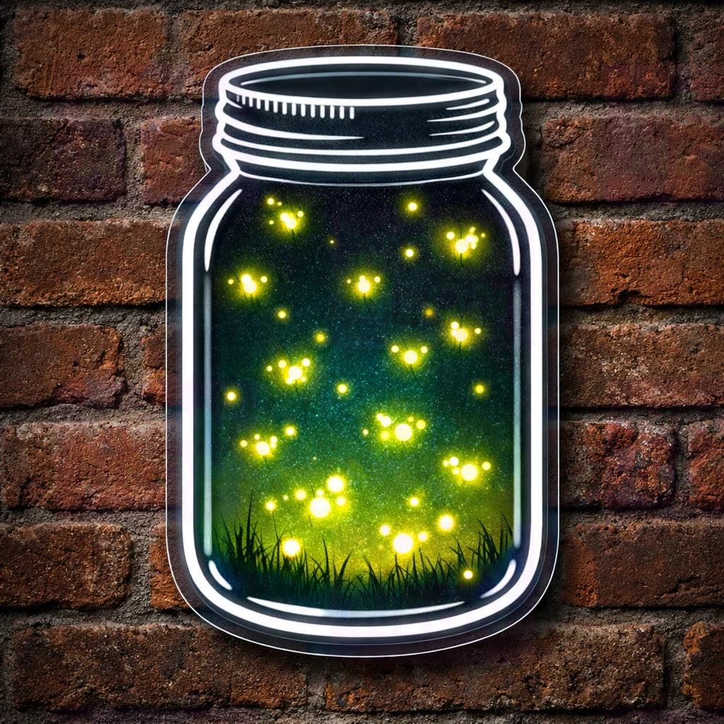 Firefly Jar Summer LED Neon Sign