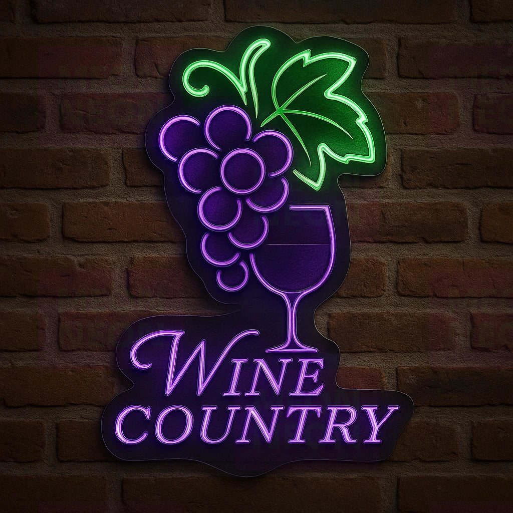 Wine Country Vibes LED Neon Sign
