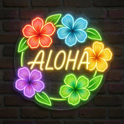 Lei Welcome LED Neon Sign