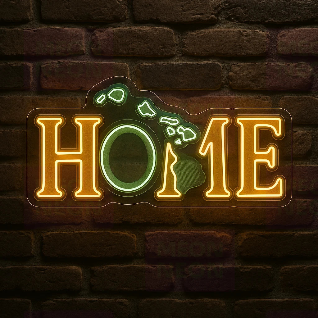 Hawaii Home LED Neon Sign