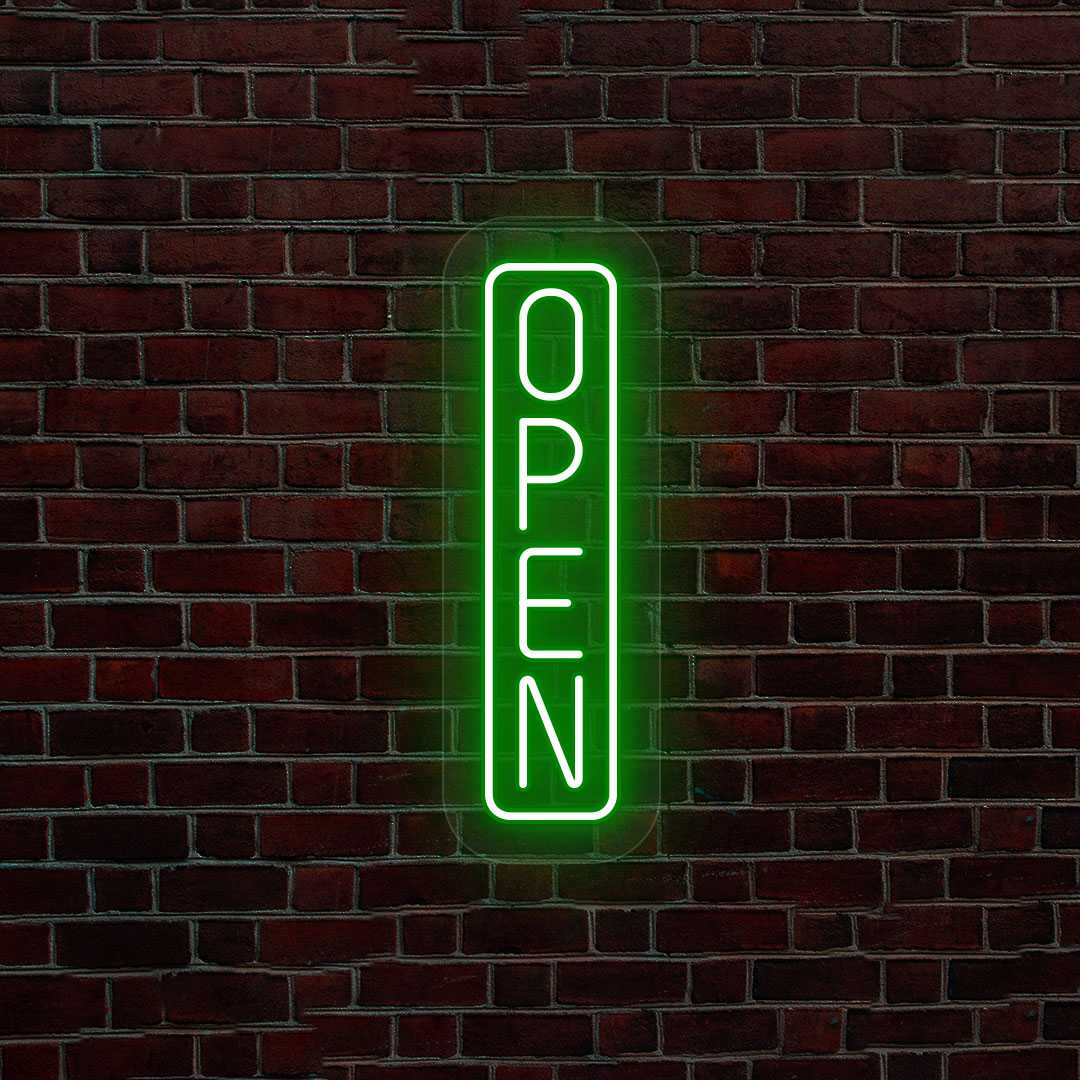 Vertical Open Neon Sign image 8