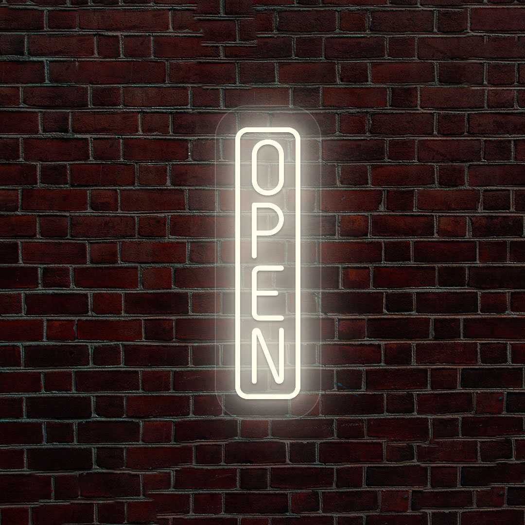 Vertical Open Neon Sign image 10