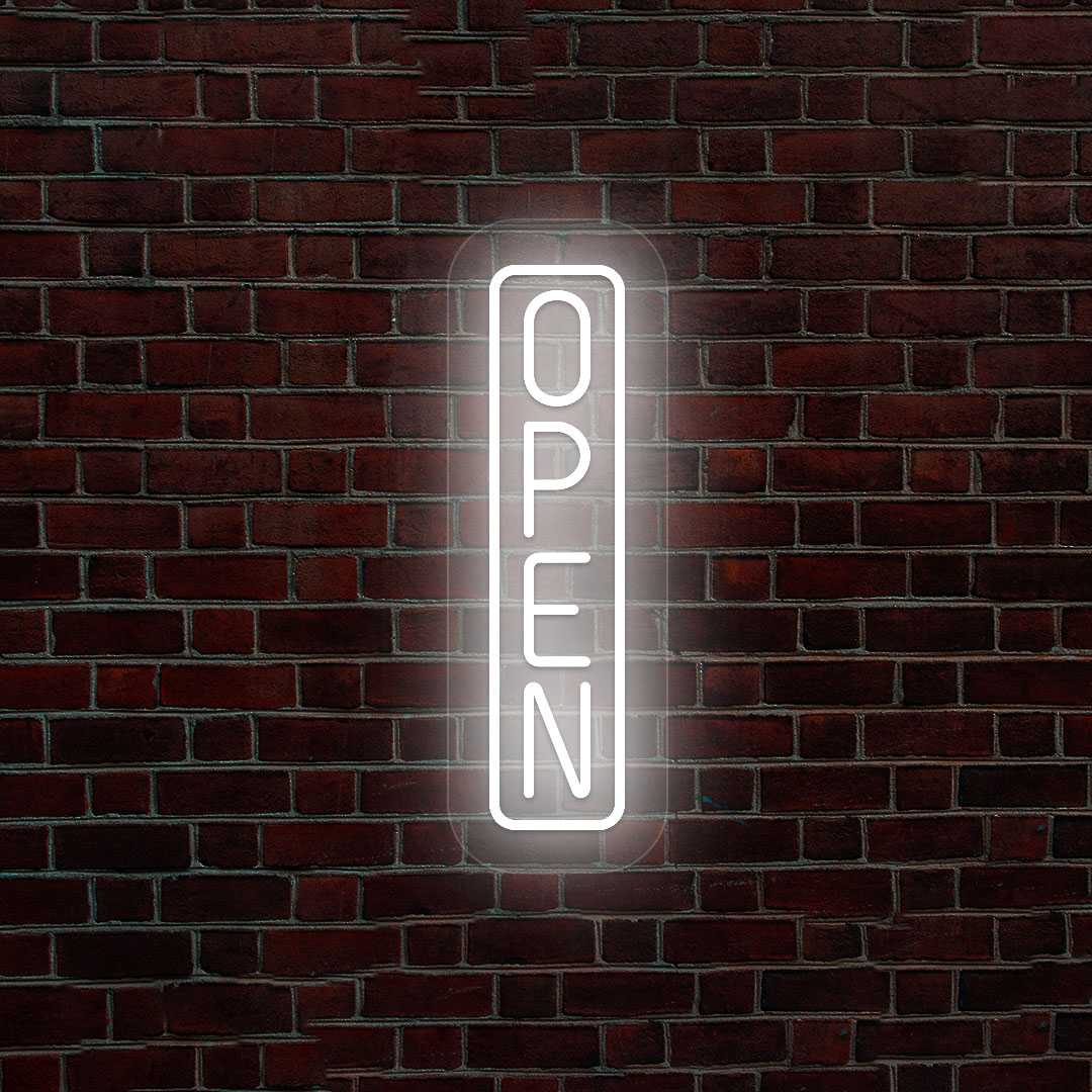 Vertical Open Neon Sign image 9