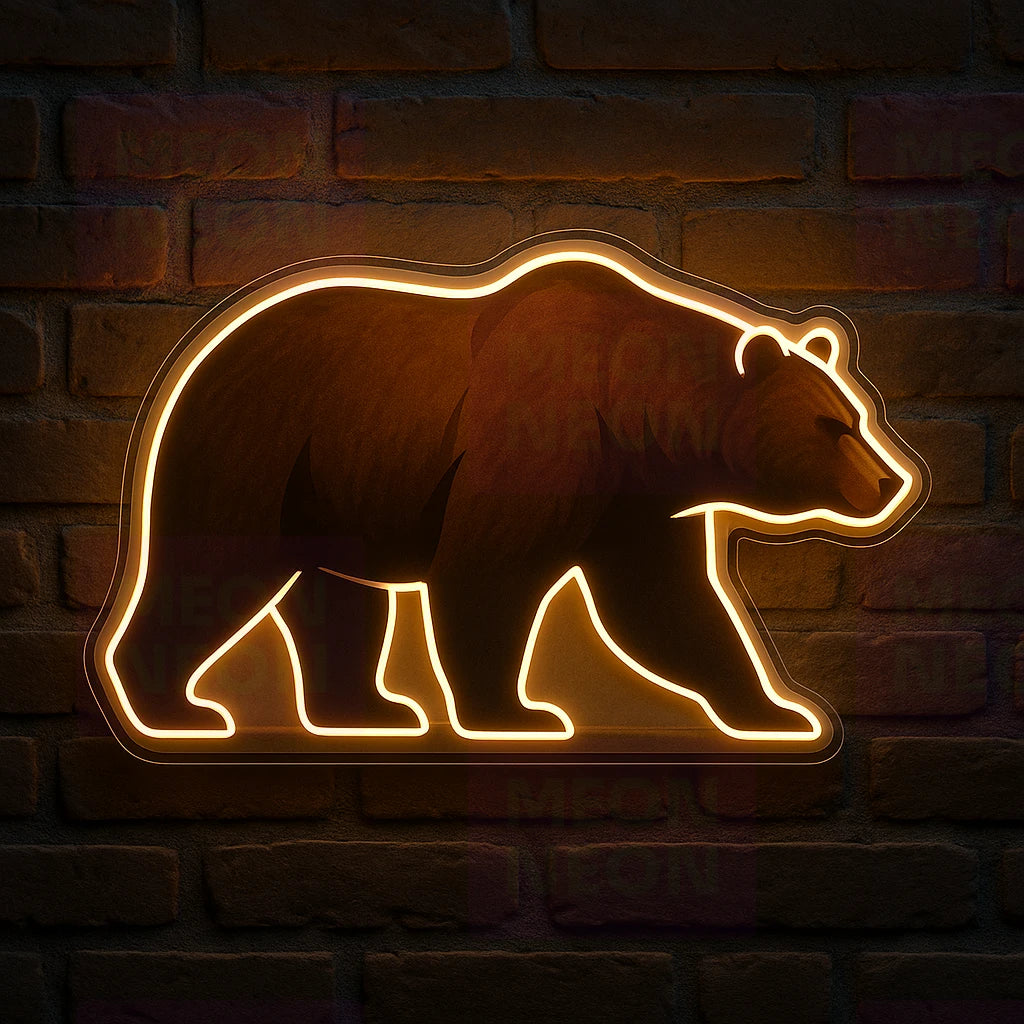 Alaskan Brown Bear LED Neon Sign