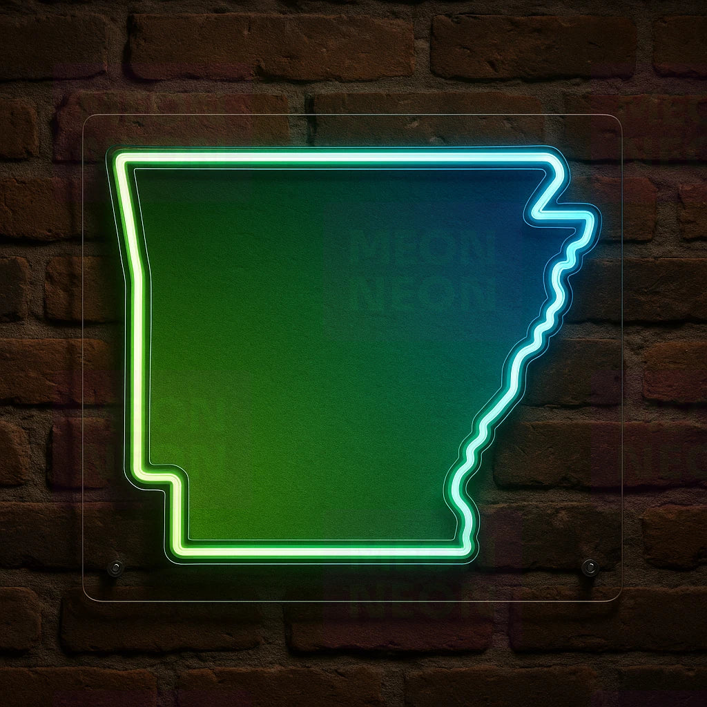 Arkansas Outline LED Neon Sign