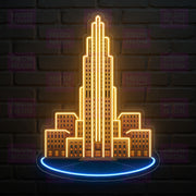 Art Deco Skyscraper Neon Sign - MEON NEON
