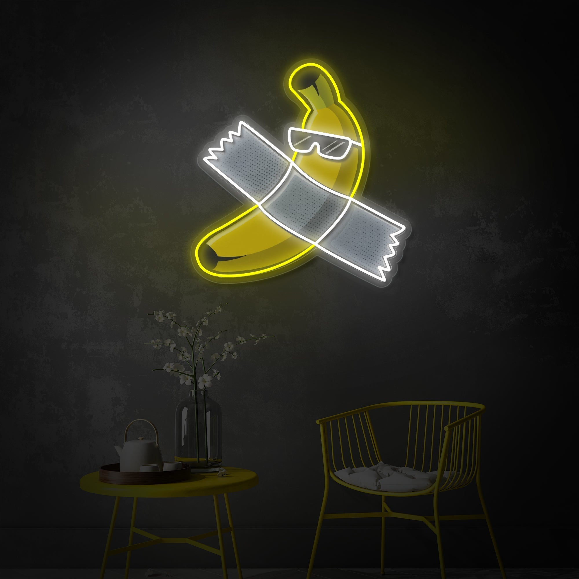 Banana Art LED Neon Sign | Contemporary Wall Decor - MEON NEON