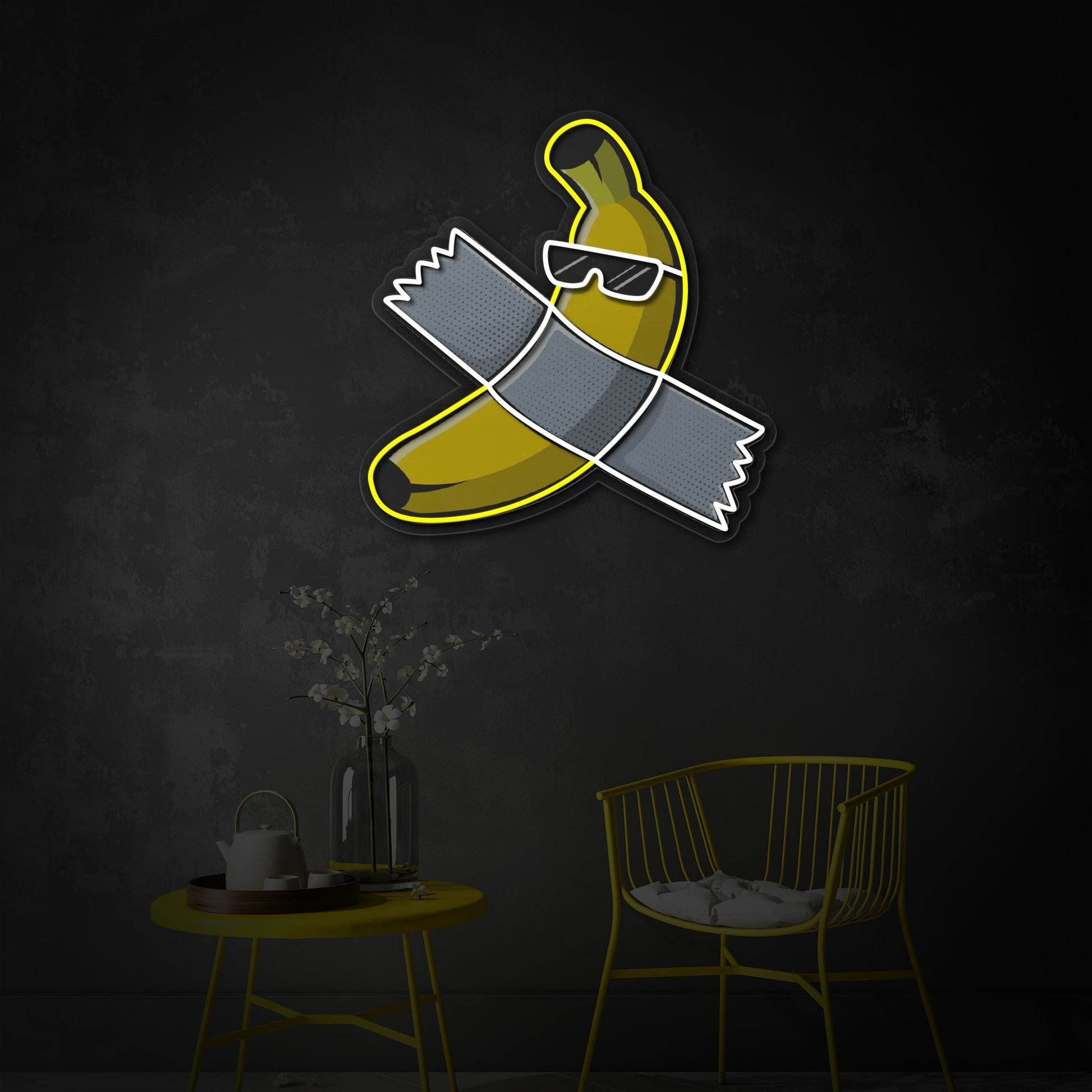 Banana Art LED Neon Sign | Contemporary Wall Decor - MEON NEON