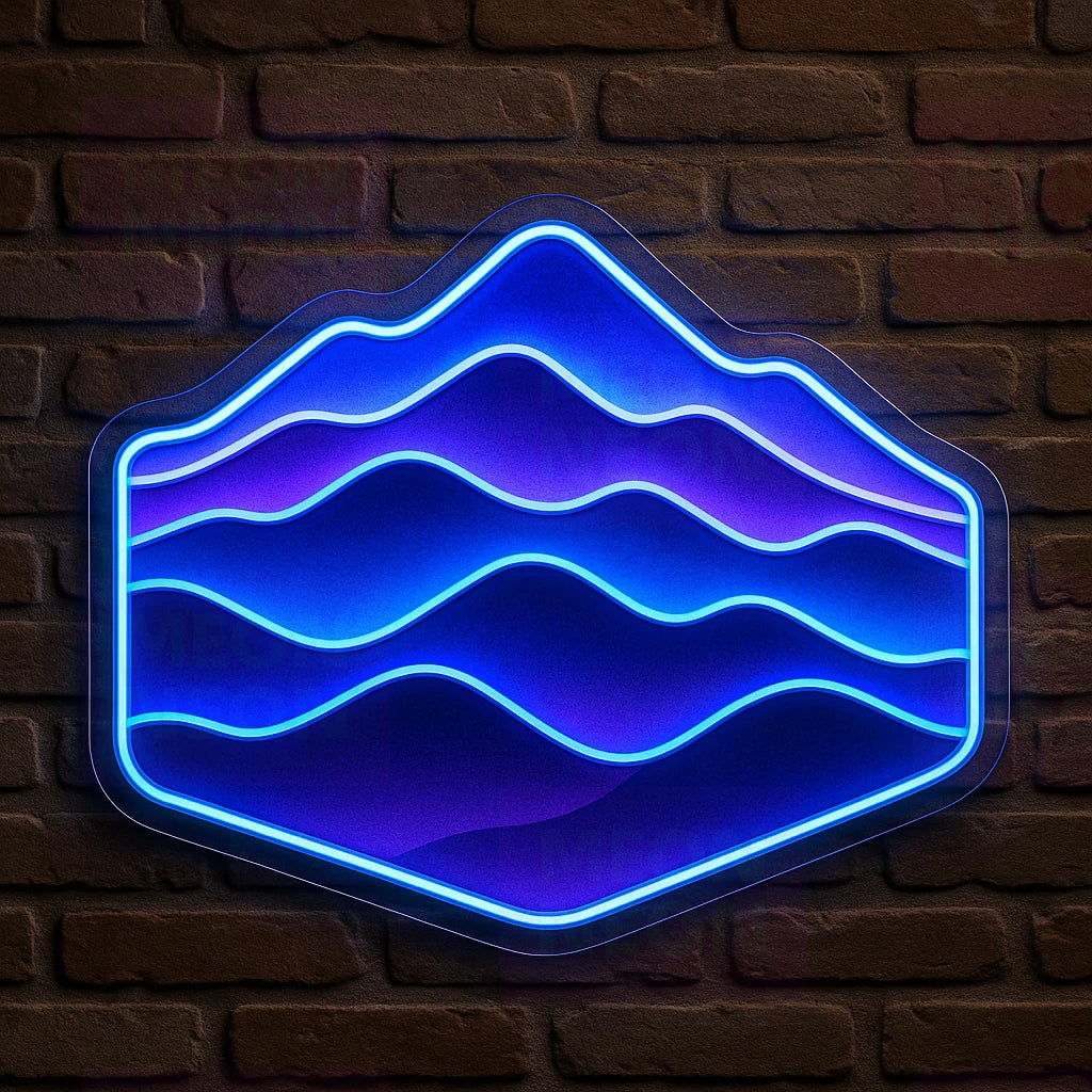Blue Ridge Mountains LED Neon Sign
