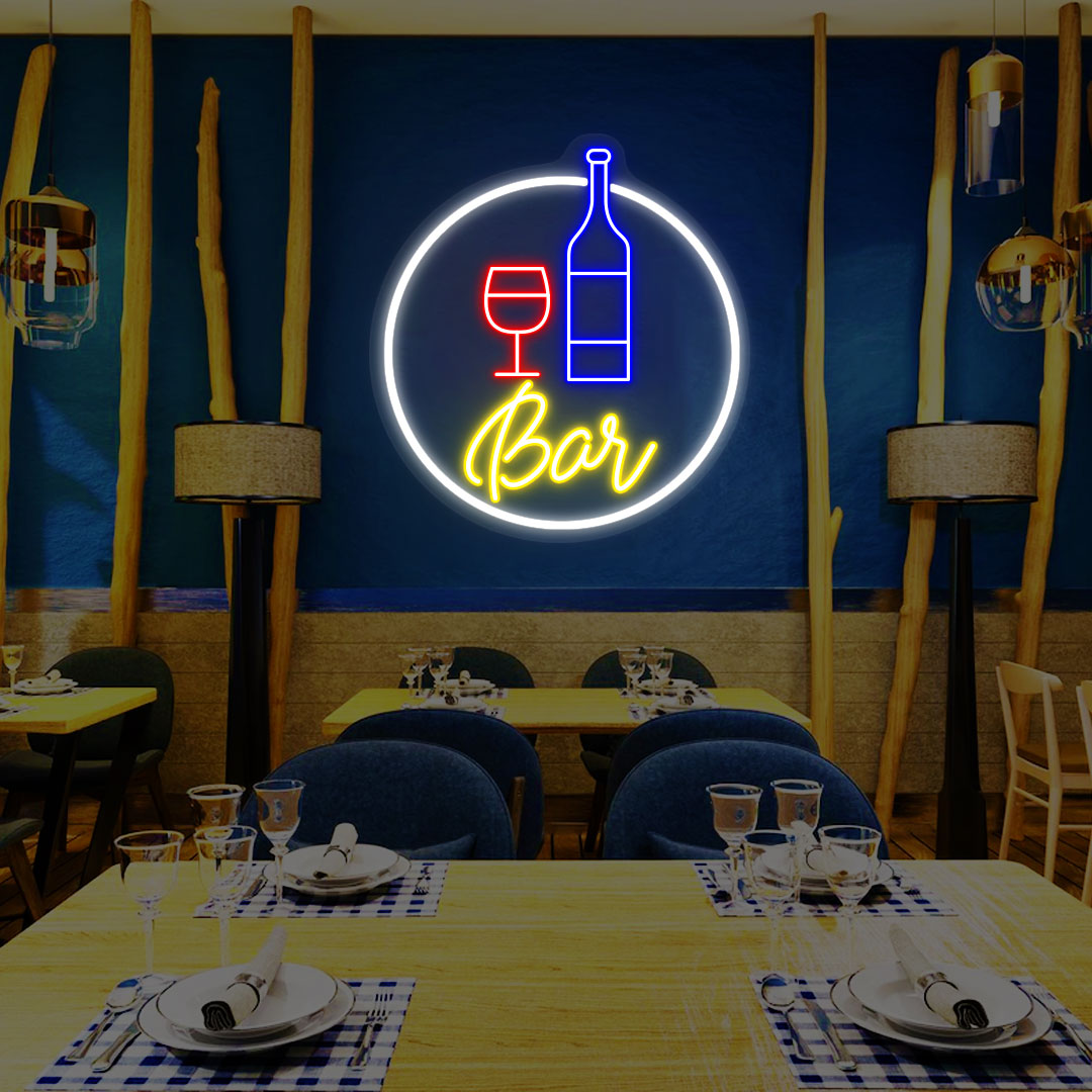 Bottle Glass Bar Neon Sign image 3