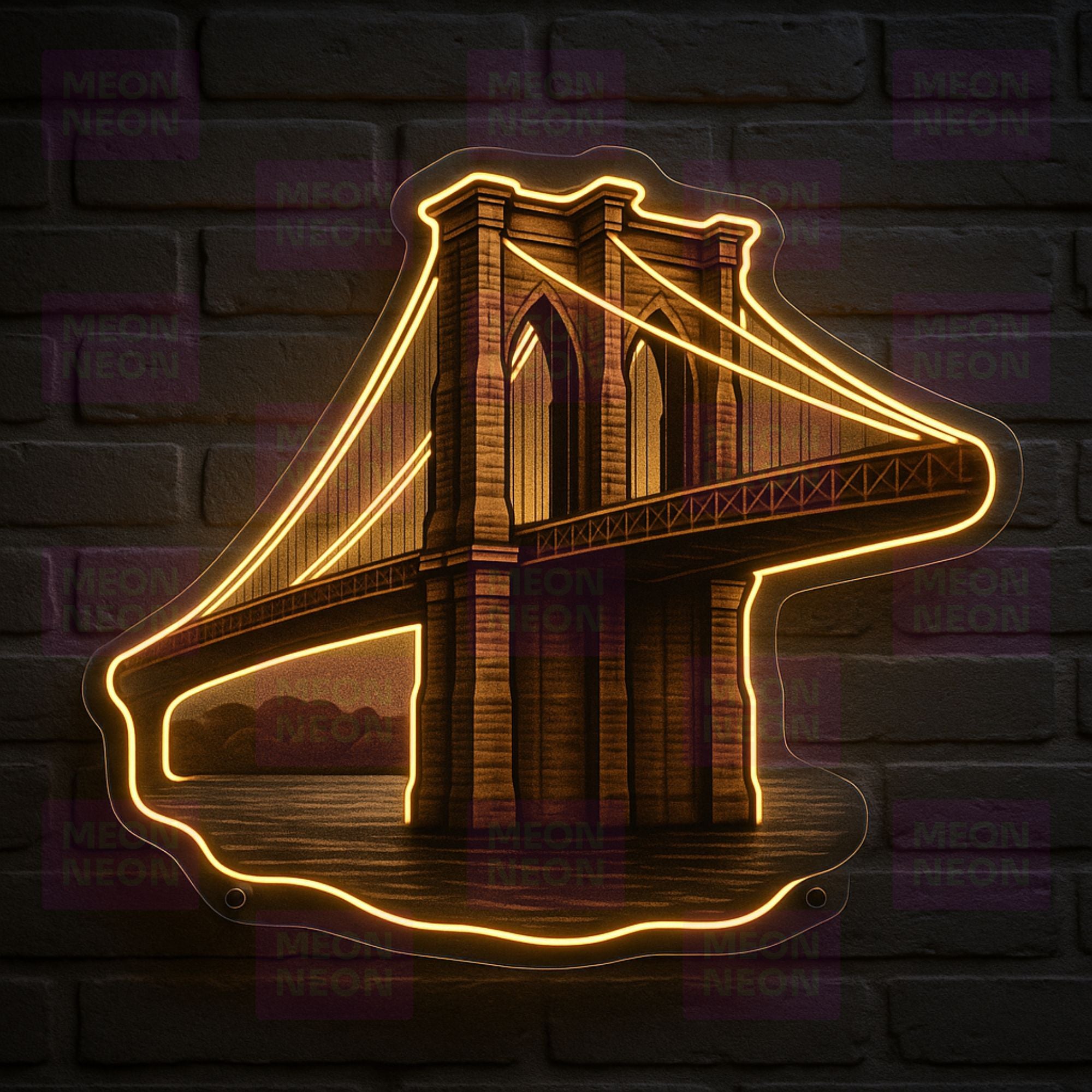 Brooklyn Bridge Vintage Neon Sign - MEON NEON