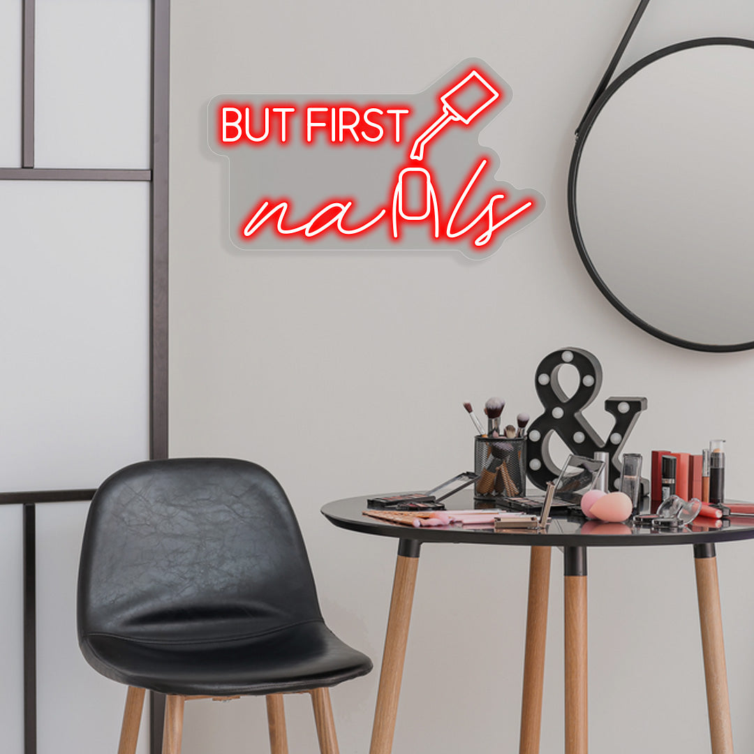 But First Nails Neon Sign image 4