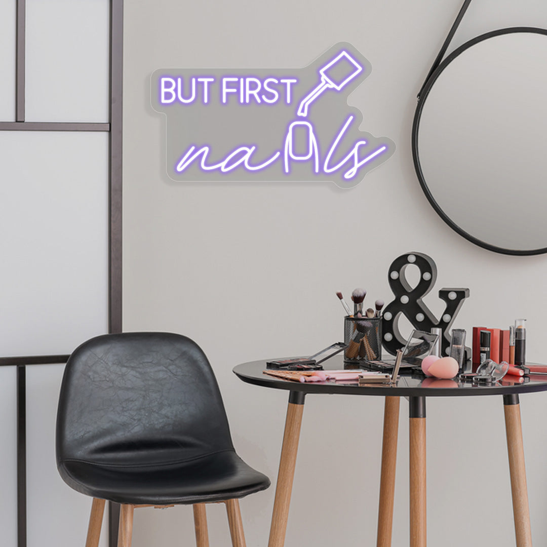But First Nails Neon Sign image 9