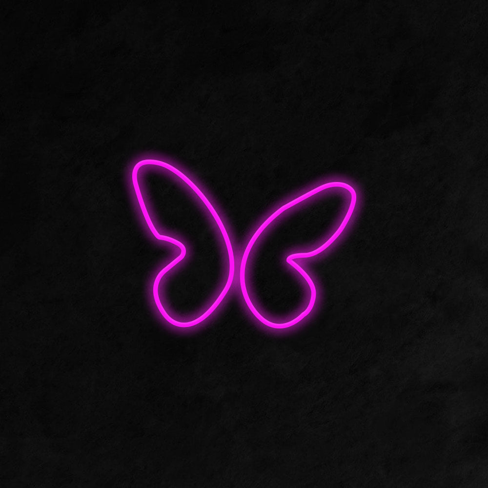 Butterfly LED Neon Sign in Pink