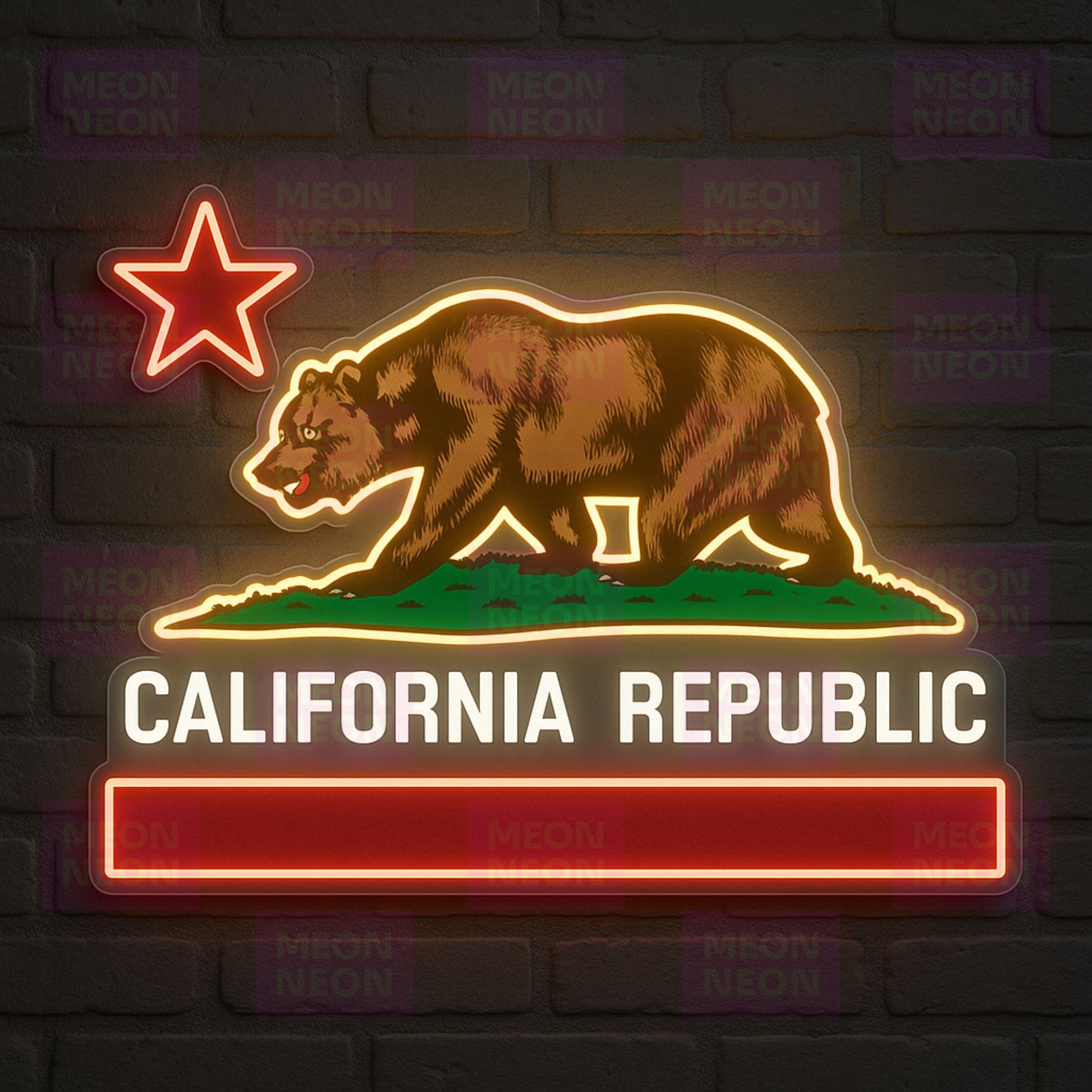 California Tropical Sunset Neon Sign - MEON NEON