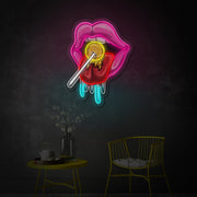 Candy Tongue LED Neon Sign | Pop Art Wall Light - MEON NEON