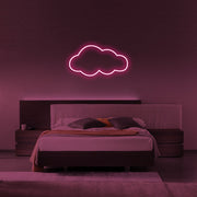 Cloud LED Neon Sign (Style 1) in Hot Pink