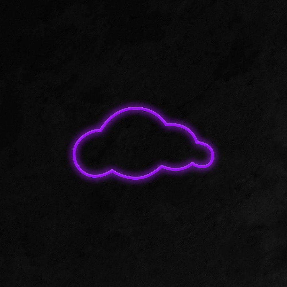 Cloud LED Neon Sign (Style 2) in Purple