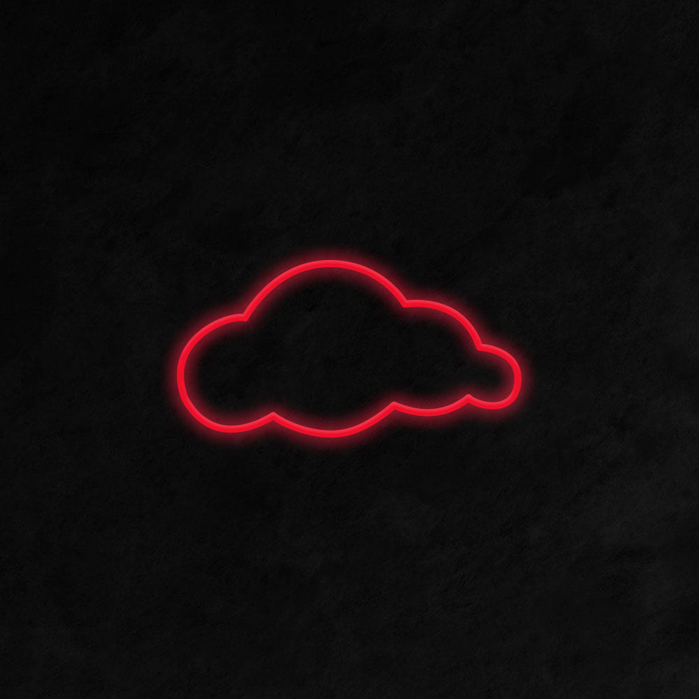 Cloud LED Neon Sign (Style 2) in Red