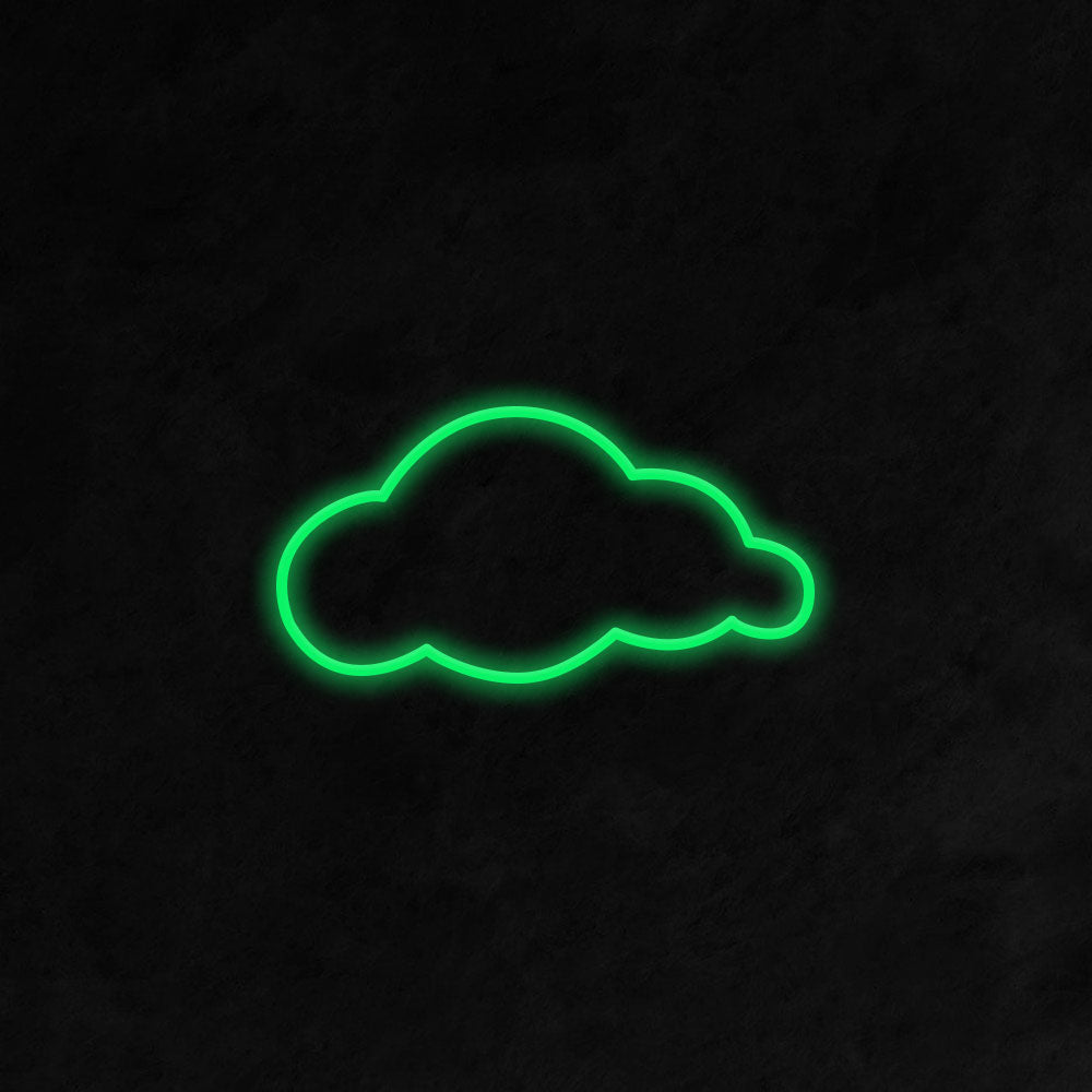 Cloud LED Neon Sign (Style 2) in Green