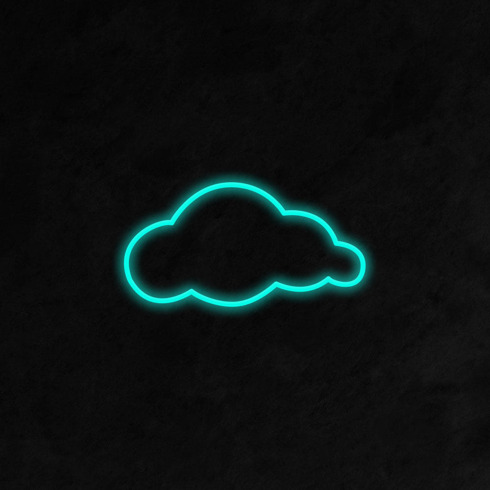 Cloud LED Neon Sign (Style 2) in Ice Blue