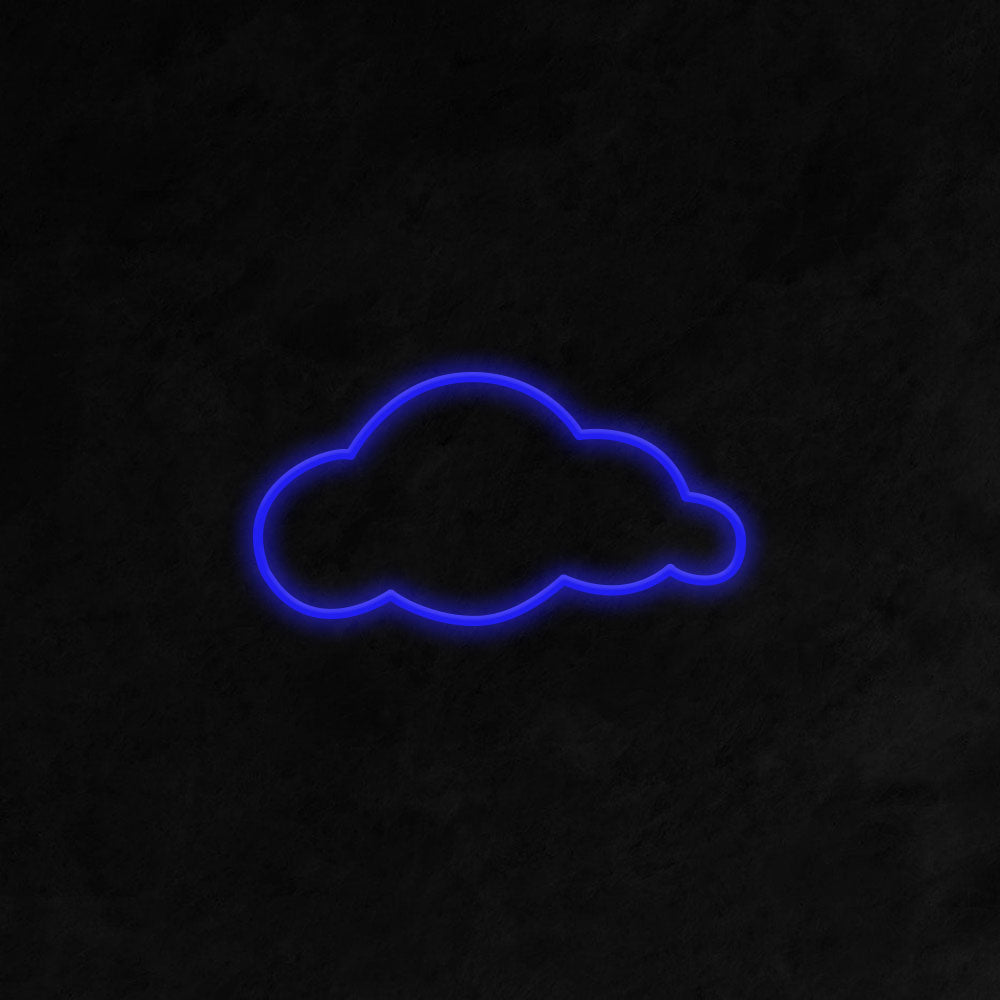 Cloud LED Neon Sign (Style 2) in Dark Blue